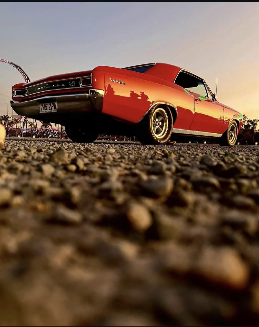 Chevelle SS rear at golden hour